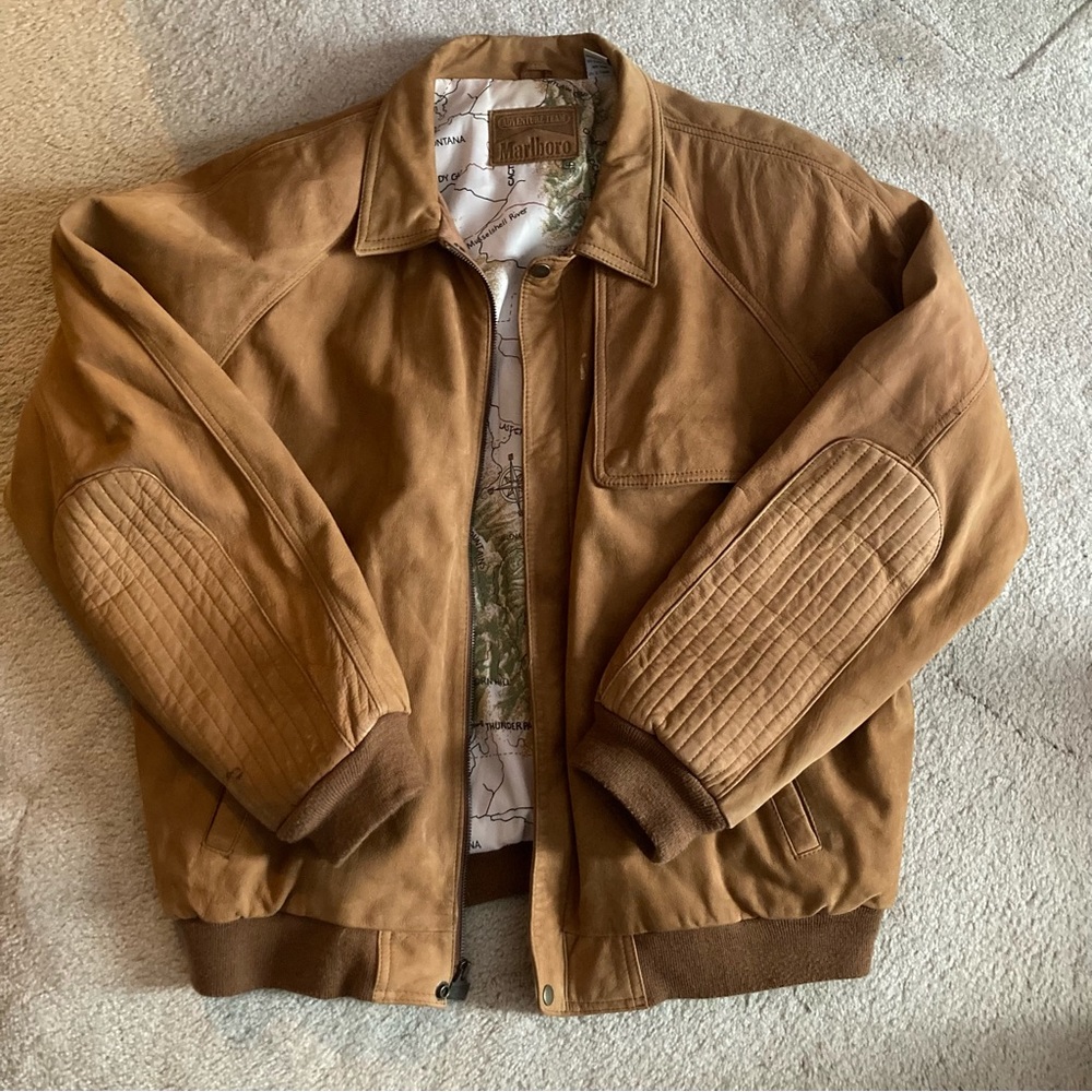 vintage marlboro adventure team leather jacket